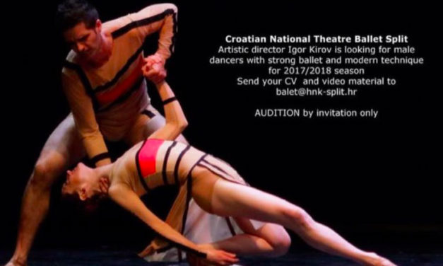 Audition Notice Ballet of the Croatian National Theater