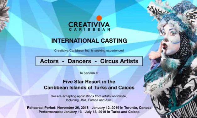 Creativiva Caribbean Inc Creativiva Caribbean Inc. Are Seeking Musical Theatre Actors, Dancers, Circus Artists