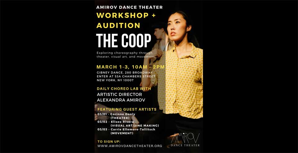 Amirov Dance Theater: The Coop Workshop + Audition Opportunity
