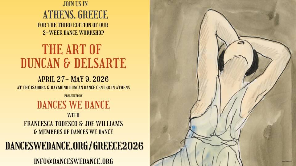 The Art of Duncan & Delsarte – 2 – Week Intensive Dance Workshop