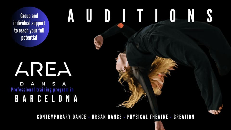 Auditions Professional Training Program AREA 2026/27
