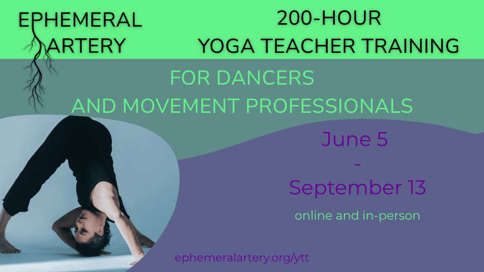 Ephemeral Artery Yoga Teacher Training for Dancers